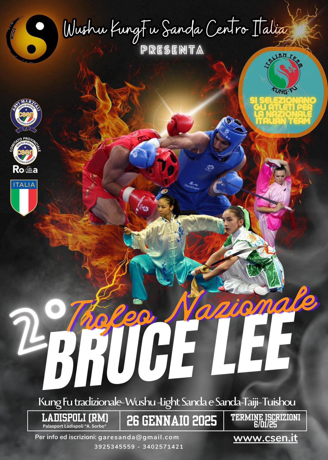 II° TROFEO NAZIONALE BRUCE LEE – 2 6   G E N N A I O   2 0 2 5